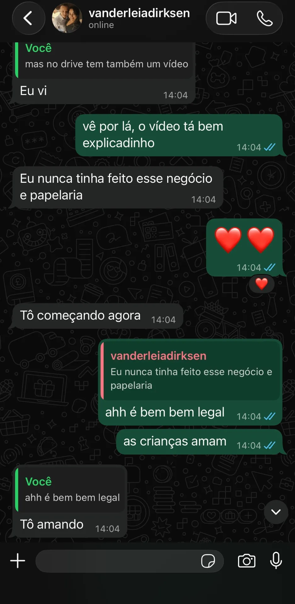 Print de conversa de cliente 2