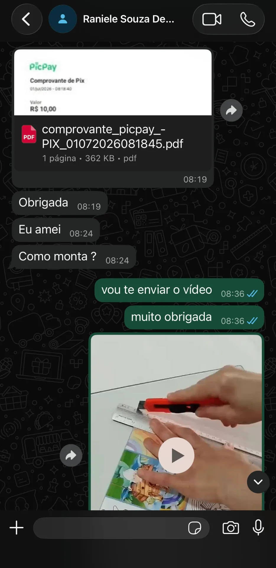 Print de conversa de cliente 5