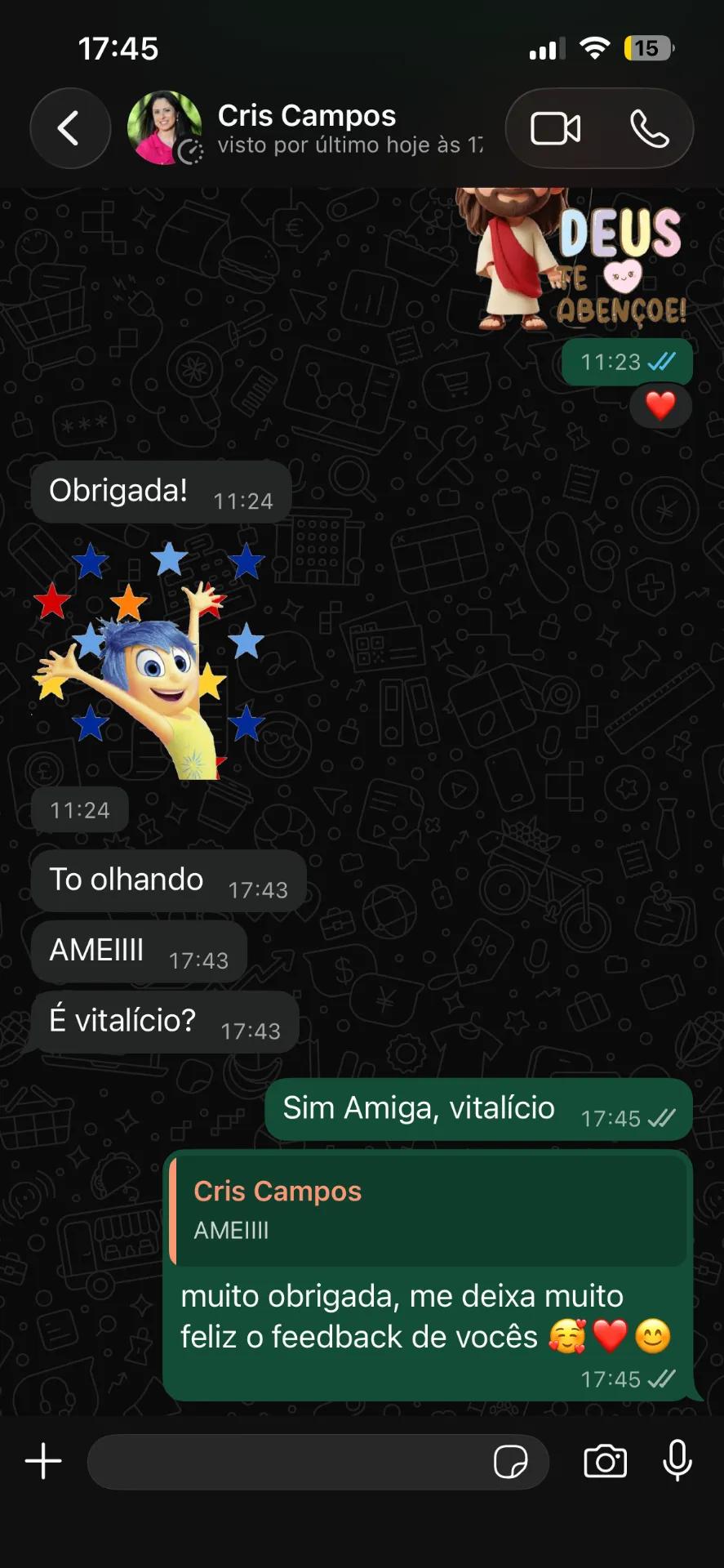 Print de conversa de cliente 6